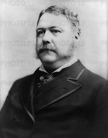 Chester A. Arthur (1829-86), 21st President of the United States, Head and Shoulders Portrait, Photograph by Charles Milton Bell, 1882