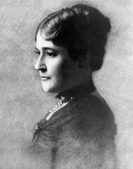 Mary Arthur McElroy, White House Hostess for U.S. President Chester A. Arthur, Head and Shoulders Portrait, 1885