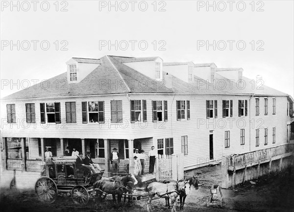 Buck Tavern, 401 Main Street, Columbia, Monroe County, Illinois, USA, Historic American Buildings Survey, 1856