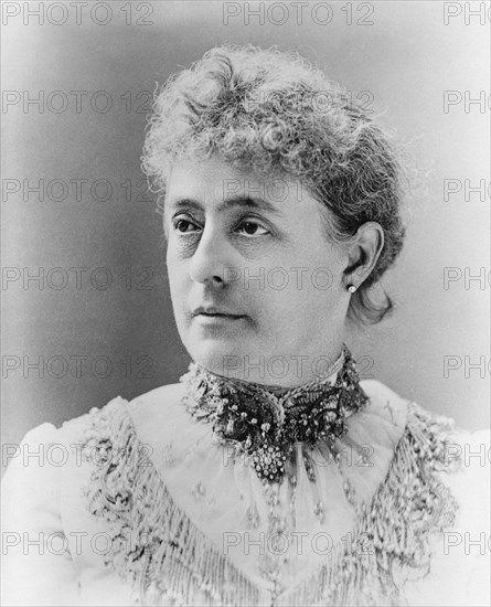 Caroline Harrison (1832-92), First Lady of the United States 1889-92, as Wife of U.S. President Benjamin Harrison, Photograph by Charles Parker, 1889
