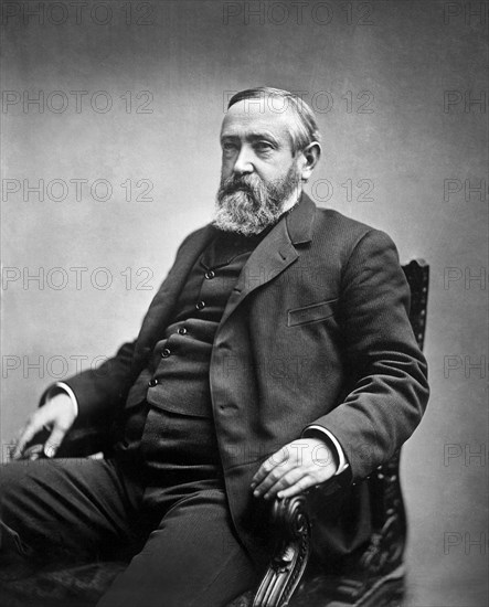 Benjamin Harrison (1833-1901), 23rd President of the United States 1889-93, Seated Portrait, Photograph by Charles Milton Bell, 1880's