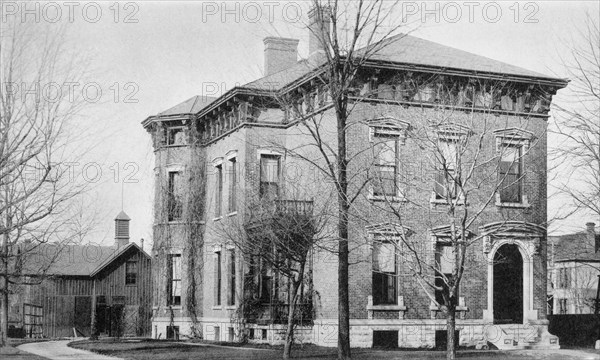 Benjamin Harrison House, 1230 North Delaware Street, Indianapolis, Marion County, Indiana, USA, Historic American Buildings Survey, 1930's