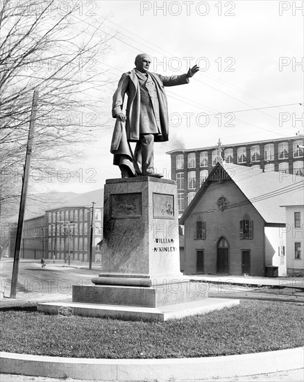 McKinley Monument, Adams, Massachusetts, USA, Detroit Publishing Company, 1906