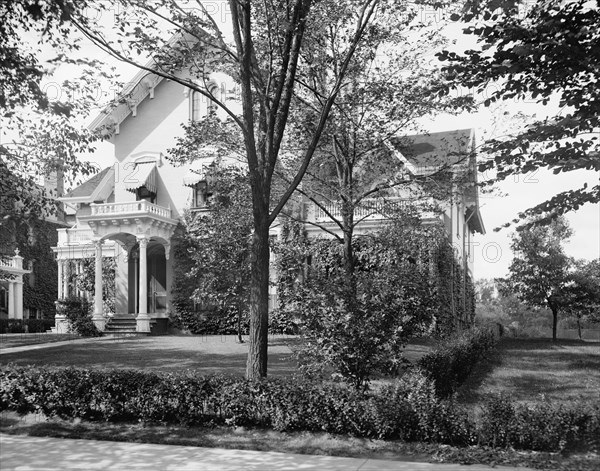 Milburn Residence, place where U.S. President William McKinley Died, Buffalo New York, USA, Detroit Publishing Company, 1908