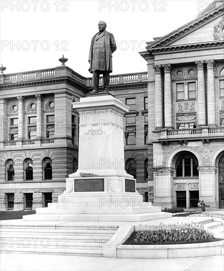 William McKinley Statue, Toledo, Ohio, USA, Detroit Publishing Company, 1905