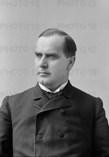 William McKinley (1843-1901), 25th President of the United States 1897-1901, Half-Length Portrait, Photograph by Charles Milton Bell, between 1877 and 1889