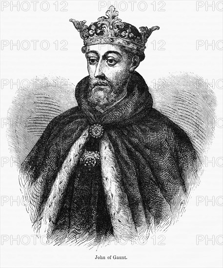 John of Gaunt, Illustration from John Cassell's Illustrated History of England, Vol. I from the earliest period to the reign of Edward the Fourth, Cassell, Petter and Galpin, 1857