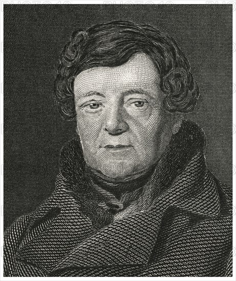 Daniel O'Connell (1775-1847), Irish Political Leader, Head and Shoulders Portrait, Steel Engraving, Portrait Gallery of Eminent Men and Women of Europe and America by Evert A. Duyckinck, Published by Henry J. Johnson, Johnson, Wilson & Company, New York, 1873