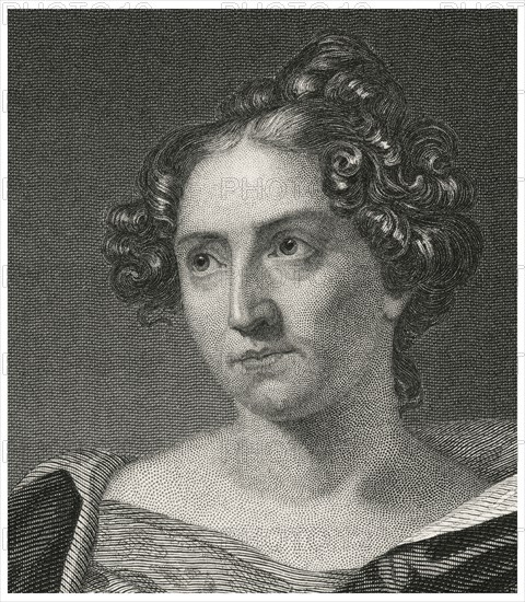 Catharine Sedgewick (1789-1867), American Novelist, Head and Shoulders Portrait, Steel Engraving, Portrait Gallery of Eminent Men and Women of Europe and America by Evert A. Duyckinck, Published by Henry J. Johnson, Johnson, Wilson & Company, New York, 1873