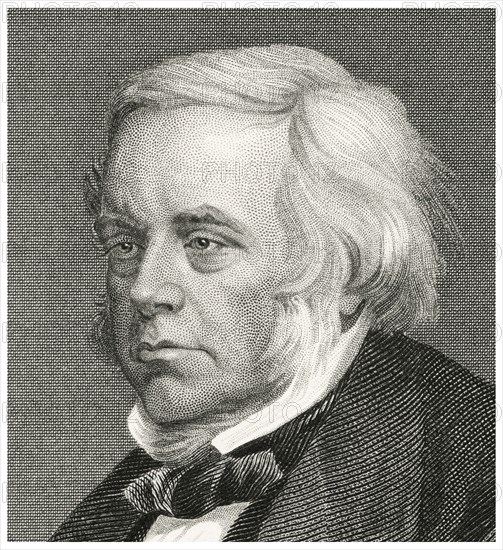 John Bright (1811-89), British Politician and Orator, Head and Shoulders Portrait, Steel Engraving, Portrait Gallery of Eminent Men and Women of Europe and America by Evert A. Duyckinck, Published by Henry J. Johnson, Johnson, Wilson & Company, New York, 1873