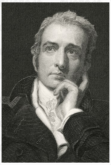 John Philip Kemble (1757-1823), English Actor, Head and Shoulders Portrait, Steel Engraving, Portrait Gallery of Eminent Men and Women of Europe and America by Evert A. Duyckinck, Published by Henry J. Johnson, Johnson, Wilson & Company, New York, 1873