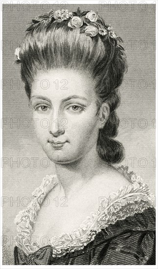 Sarah Van Brugh Livingston Jay (1756-1802), Wife of Founding Father John Jay, Head and Shoulders Portrait, Steel Engraving, Portrait Gallery of Eminent Men and Women of Europe and America by Evert A. Duyckinck, Published by Henry J. Johnson, Johnson, Wilson & Company, New York, 1873