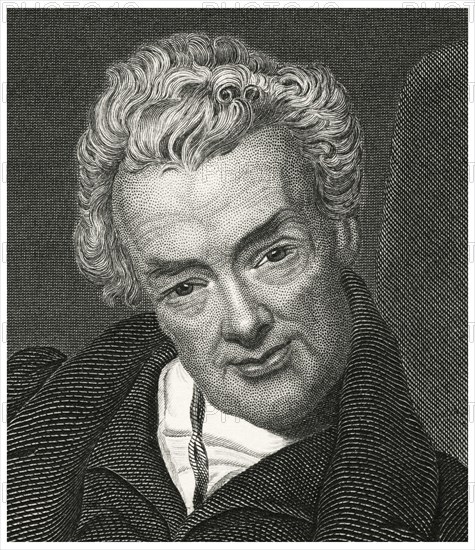 William Wilberforce (1759-1823), English Politician and Leader of the movement to stop the Slave Trade, Head and Shoulders Portrait, Steel Engraving, Portrait Gallery of Eminent Men and Women of Europe and America by Evert A. Duyckinck, Published by Henry J. Johnson, Johnson, Wilson & Company, New York, 1873