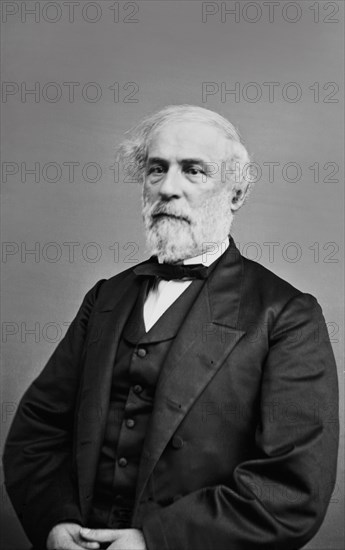 Confederate General Robert E. Lee, Half-length Seated Portrait, Brady-Handy Collection, 1860's