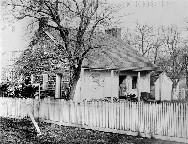 Headquarters of General Robert E. Lee during Battle of Gettysburg, 1863, Gettysburg, Pennsylvania, USA, Photograph by William H. Tipton, Bain News Service, 1913