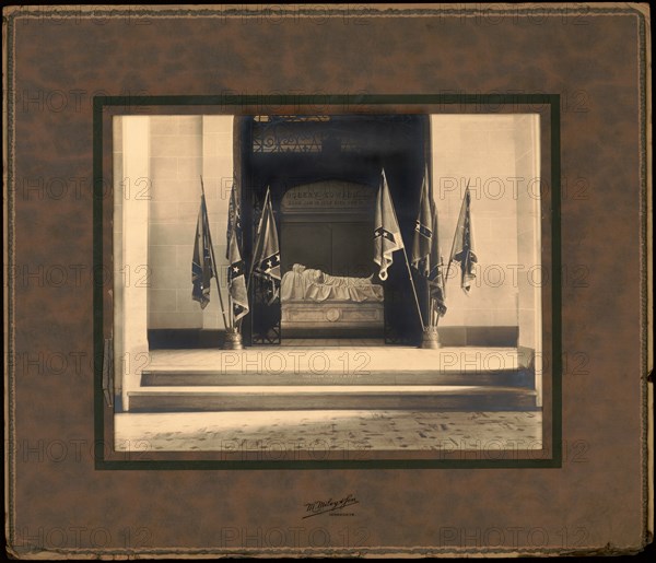 Recumbent Statue of Confederate General Robert E. Lee, Lee Chapel, Washington & Lee University, Lexington, Virginia, USA, Photograph by M. Miley & Son, 1930