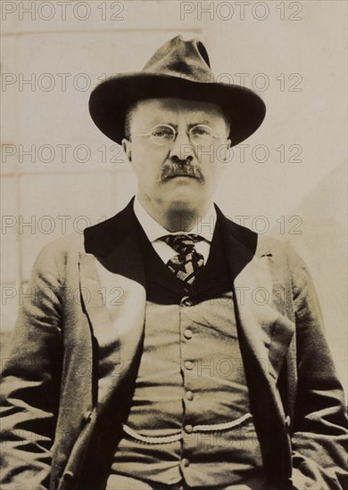 Theodore Roosevelt (1858-1919), 26th President of the United States 1901-09, Half-Length Portrait, Photograph by Barnett McFee Clinedinst, 1904