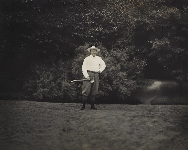 U.S. President Theodore Roosevelt with Ax in Hand