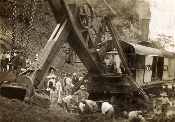 U.S. President Theodore Roosevelt at the Panama Canal Construction Site, Panama, Photograph by H. C. White, November 1906