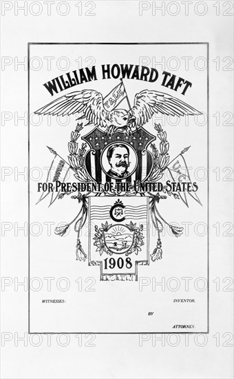 William Howard Taft for President of the United States, Campaign Handbill, 1908