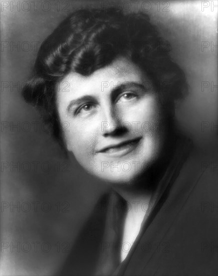 Edith Bolling Galt, future U.S. First Lady when she became  Wife of U.S. President Woodrow Wilson, whom Wilson Married on December 15, 1915, Head and Shoulders Portrait, Photograph by Arnold Genthe, February 1915