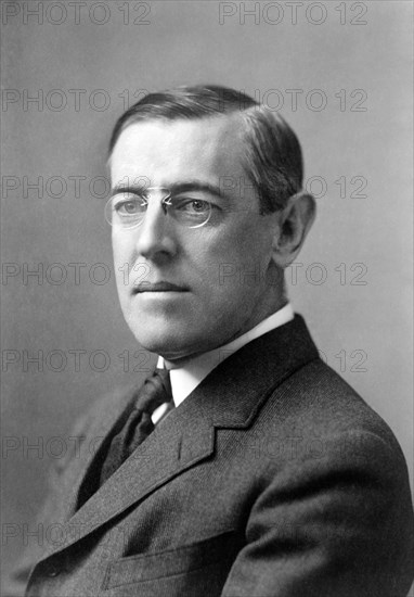 Princeton University President Woodrow Wilson, Head and Shoulders Portrait, Photograph by McManus, New York, 1908