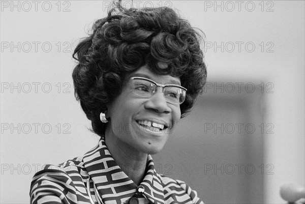 Democratic U.S. Congresswoman Shirley Chisholm Announcing her Candidacy for U.S. Presidential Nomination, Thomas J. O'Halloran, January 25, 1972
