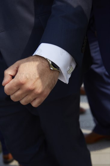 Groom's Hand and Cufflink