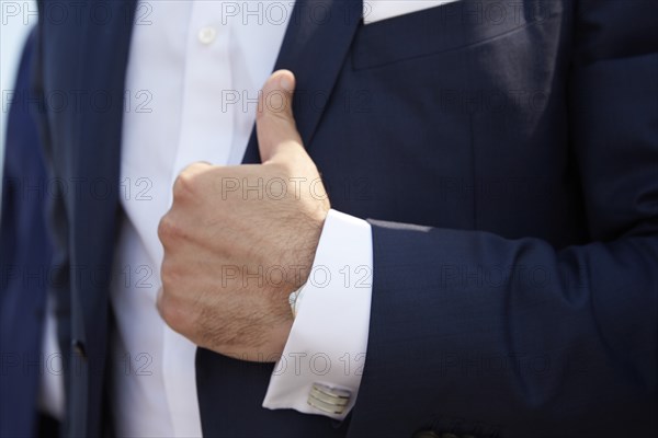 Groom's Hand and Cufflink