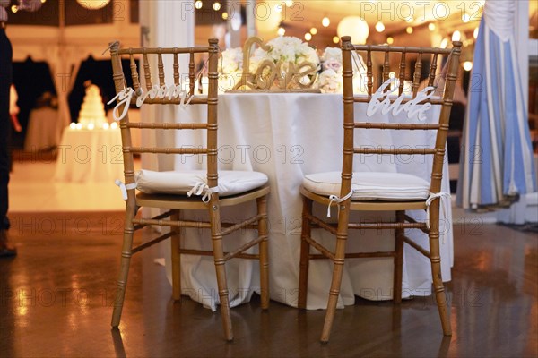 Bride and Groom Table