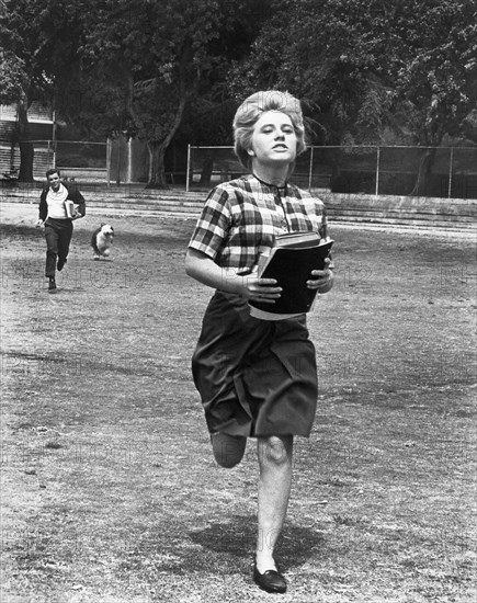 Patty Duke, on-set of the Film, "Billie", United Artists, 1965