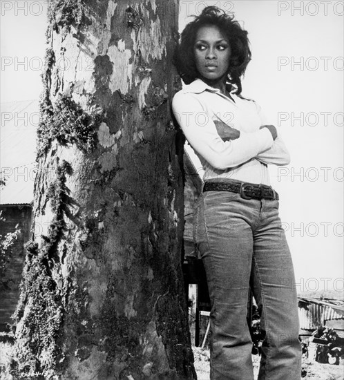 Lola Falana, on-set of the Film, "The Klansman", Paramount Pictures, 1974