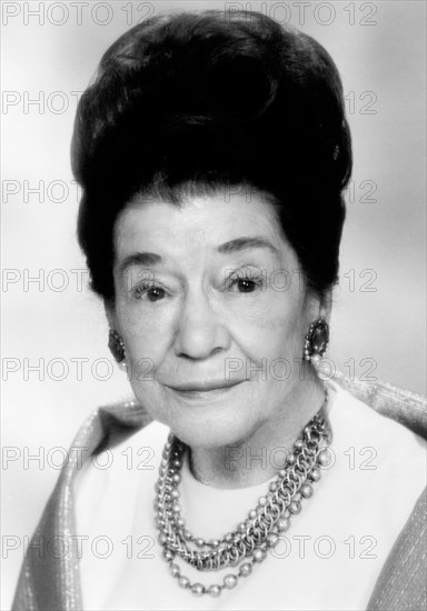 Silent Film Actress Minta Durfee Arbuckle, Publicity Portrait, 1970's