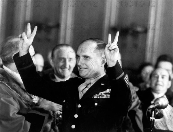 Robert Duvall, on-set of the TV Film, "Ike", ABC-TV, 1979