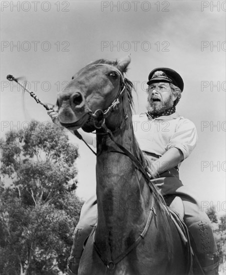 Peter Ustinov, on-set of the Film, "The Sundowners", Warner Bros., 1961