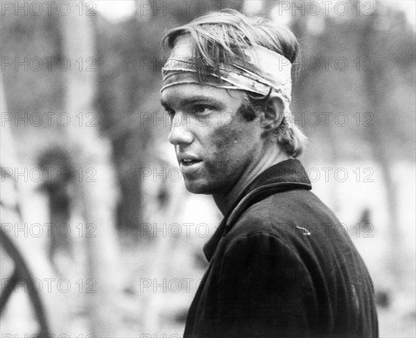 Richard Thomas, on-set of the Television Film, "The Red Badge of Courage", 20th Century-Fox Television, 1974