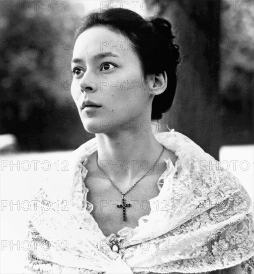Meg Tilly, on-set of the Film, "Valmont", Photo by Jaromír Komárek, Orion Pictures, 1989