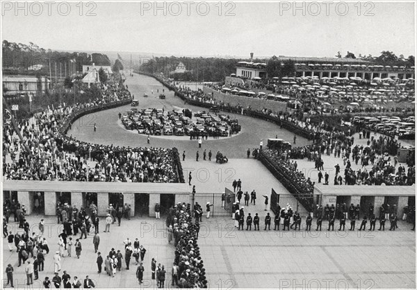 Adolf Hitler Arriving at Olympic Stadium at Beginning of Olympic Games, Berlin, Germany, August 2, 1936