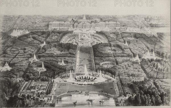 Panorama De Versailles, Albumen Print, 1875