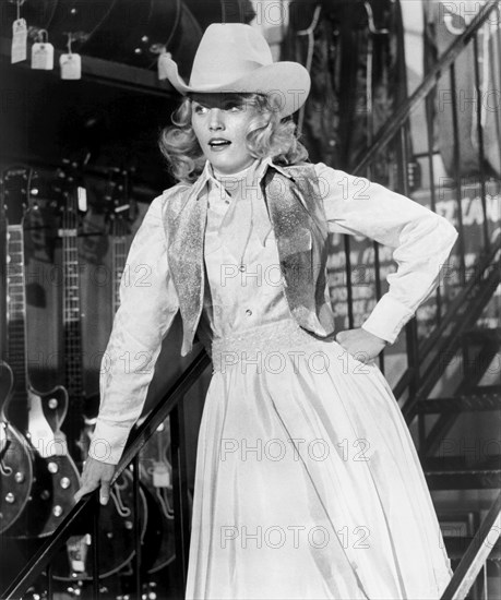 Conny Van Dyke, on-set of the Film, "W.W. & the Dixie Dancekings", 20th Century-Fox, 1975