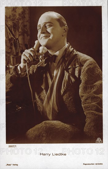 German Actor Harry Leidtke, Publicity Portrait, AAFA Film, Ross Verlag, 1930's