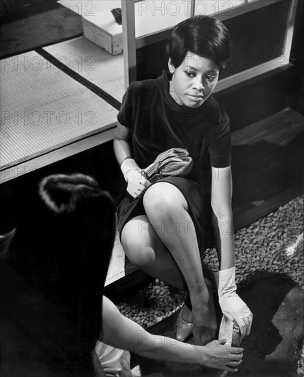 Abbey Lincoln, on-set of the Film, " For Love of Ivy", Cinerama Releasing Corporation, 1968