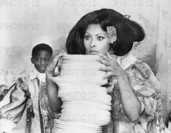 Sophia Loren, on-set of the Film, "More than a Miracle", MGM, 1967