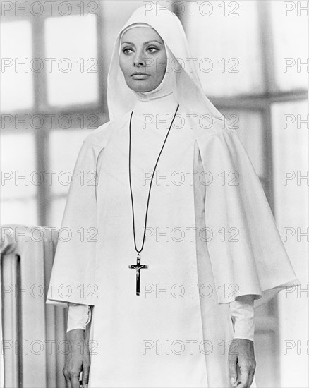 Sophia Loren, Publicity Portrait for the Film, "White Sister" (Italian: Bianco, rosso e), aka "The Sin", Columbia Pictures, 1972