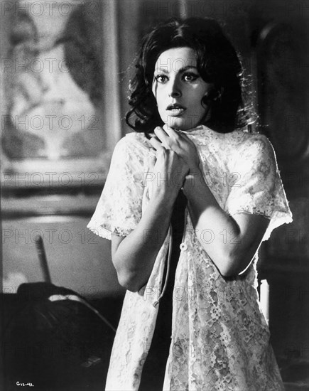 Sophia Loren, on-set of the Film, "Ghosts-Italian Style" (Italian: Questi fantasmi), MGM, 1967
