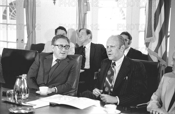 Gerald Ford, Henry Kissinger, president, politics, government, historical,
