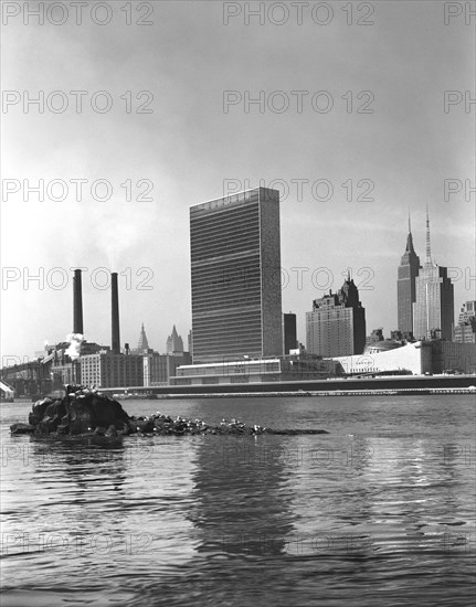 architecture, building, United Nations, New York, historical,
