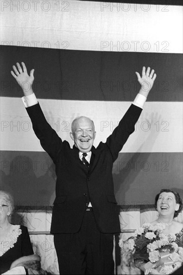 Dwight Eisenhower, president, presidential election, politics, 1956, historical,