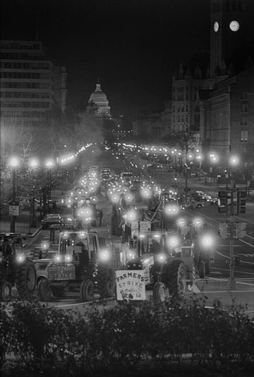 farmers, strike, protest, politics, government, Washington DC, historical,