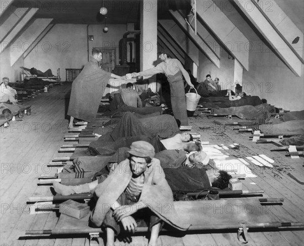 concentration camp, men, Jews, World War II, WWII, historical,